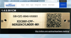 Desktop Screenshot of million.com.sg